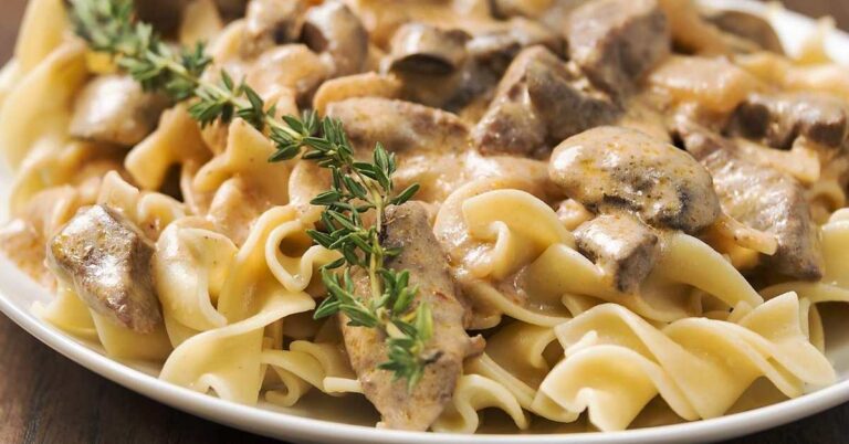 Taste Tradition: Heritage Beef Stroganoff With Noodles Bliss