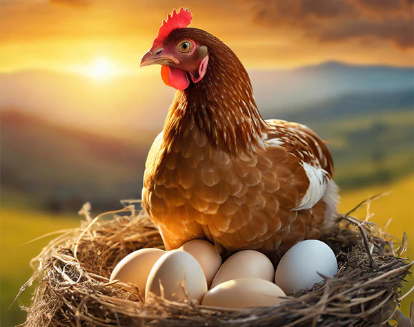 How many grams of protein are in a chicken egg?